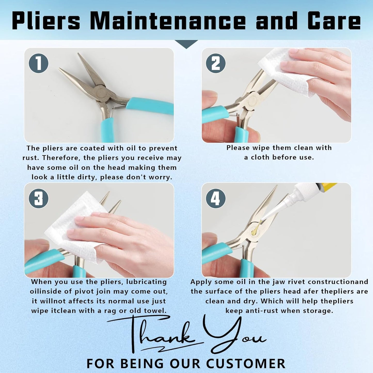 3 Pcs Jewelry Pliers Set - Needle Nose, Round Nose and Wire Cutters for Jewelry Making, Repair and Crafts，Wire Wrapping Beading Crafts Pliers