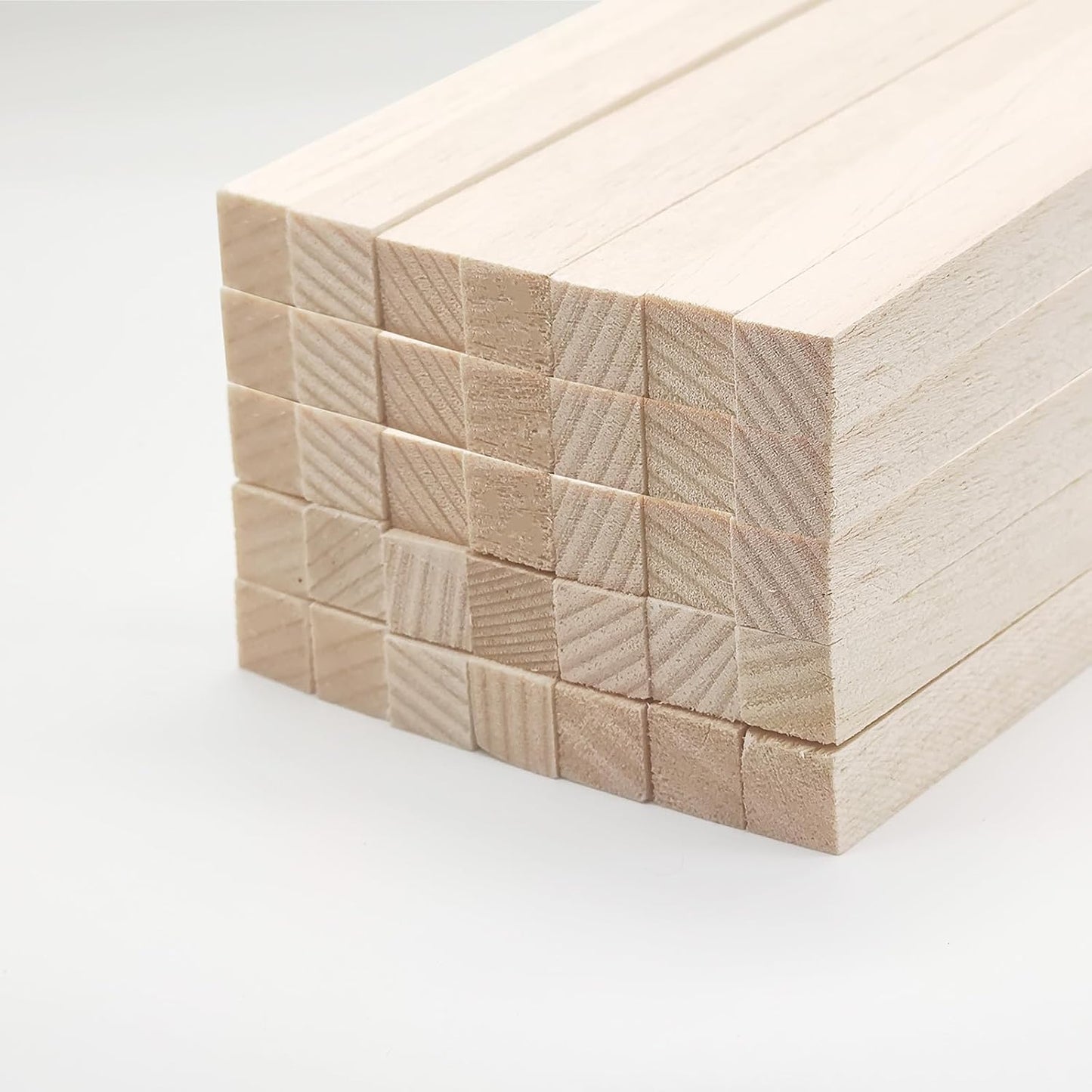 Balsa Wood Sticks, Square Wooden Dowels, Unfinished Hardwood Sticks for Crafts DIY Projects Models Making Supplies (12' X 1/2' X 1/2' 30Pcs)