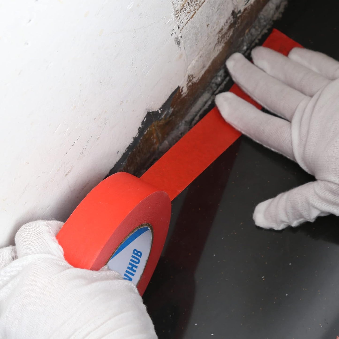 Red Painters Tape,1 inch x 60 Yards - Clean Release Masking Tape for Painting,Labeling,DIY Crafting,Decoration and School Projects