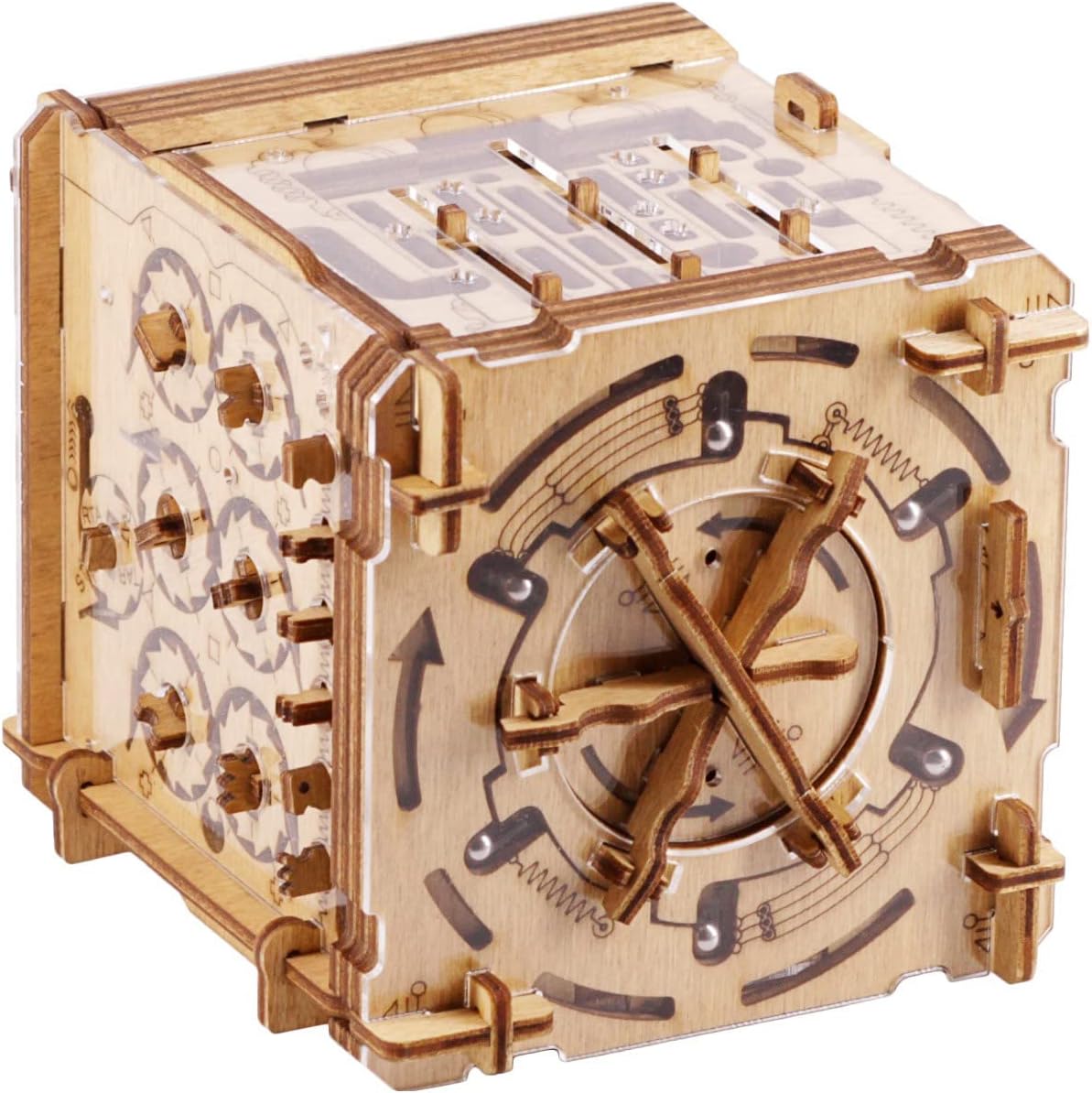 iDventure Cluebox Cambridge Labyrinth – Wooden 3D Puzzle Box – Escape Room Brain Teaser Gift – Money Puzzle Box for Adults & Men