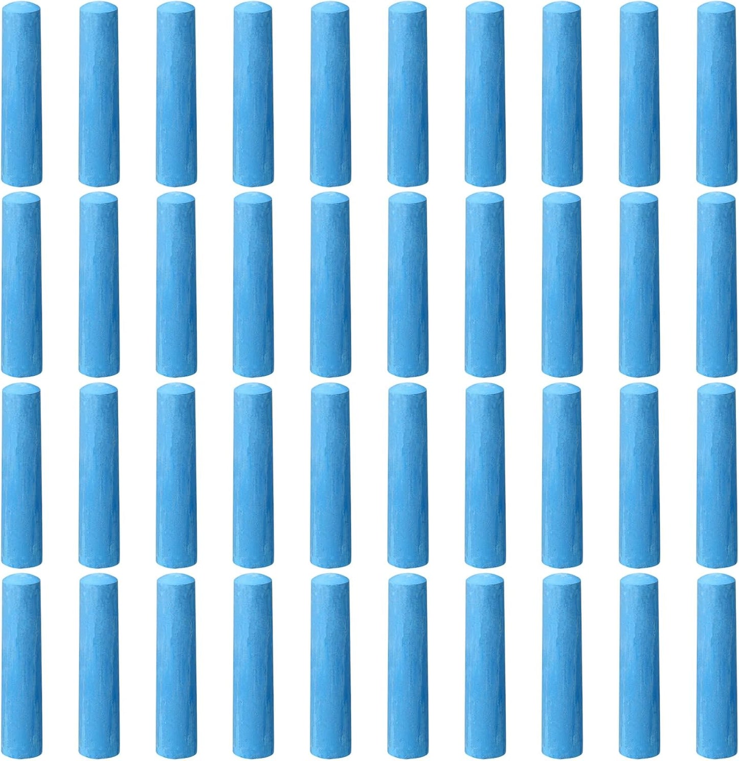 40 Pcs Sidewalk Chalks for Kids Non Toxic Jumbo Chalk for Party Gift Outdoor Art Classroom Play Painting (Blue)