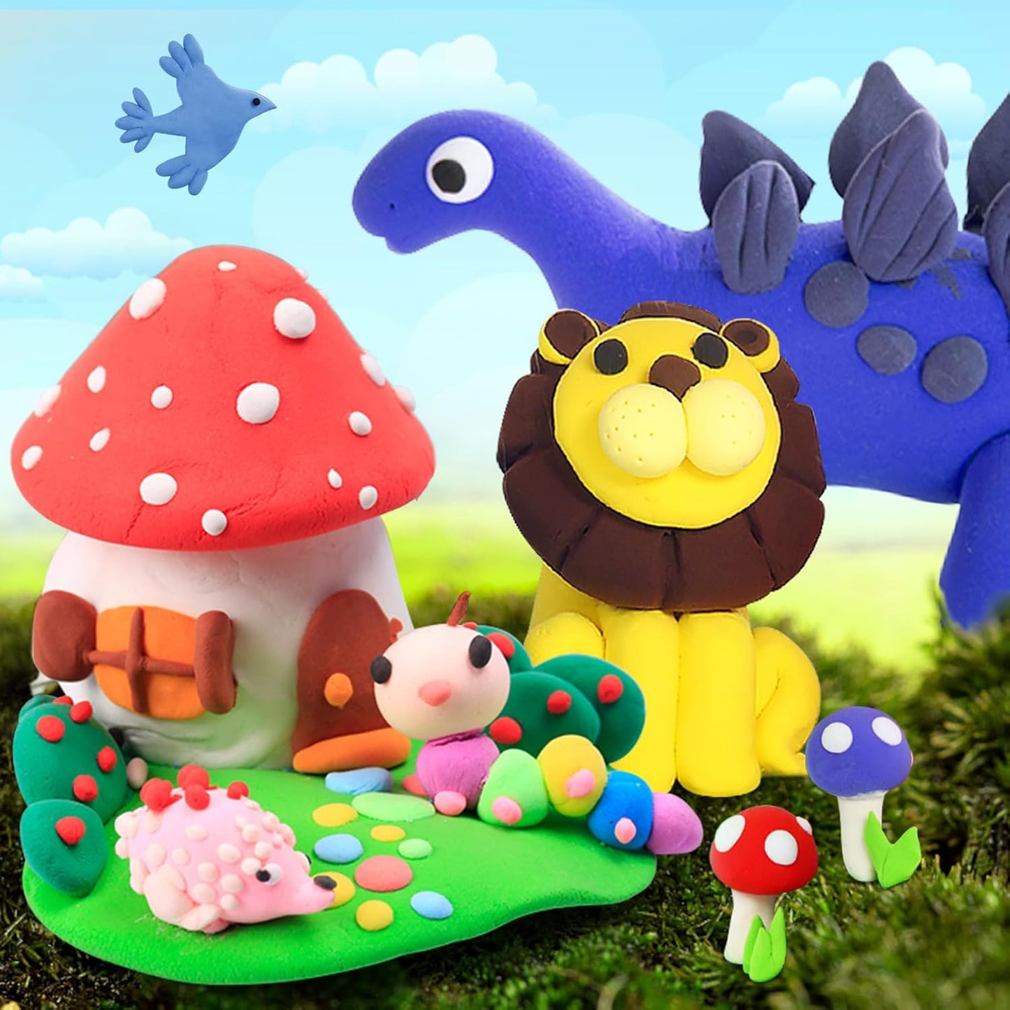 ESSENSON Air Dry Clay 120 Colors, Modeling Clay for Kids, DIY Molding Magic Clay, Gift for Kids