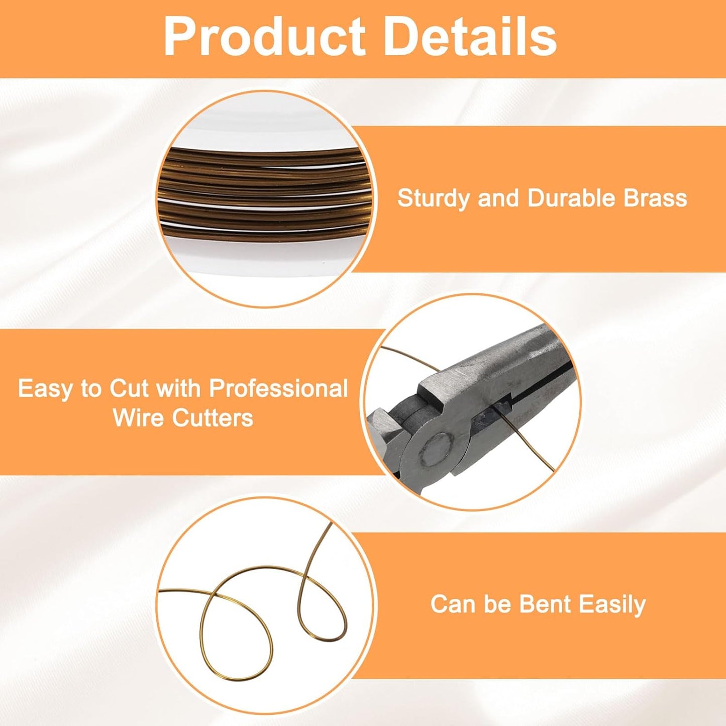 HARFINGTON 5ft Jewelry Wire, 18 Gauge (1mm) Brass Craft Soft Metal Tarnish Resistant Copper Beading Wire for Jewelry Making Supplies Crafting, Ancient Blue