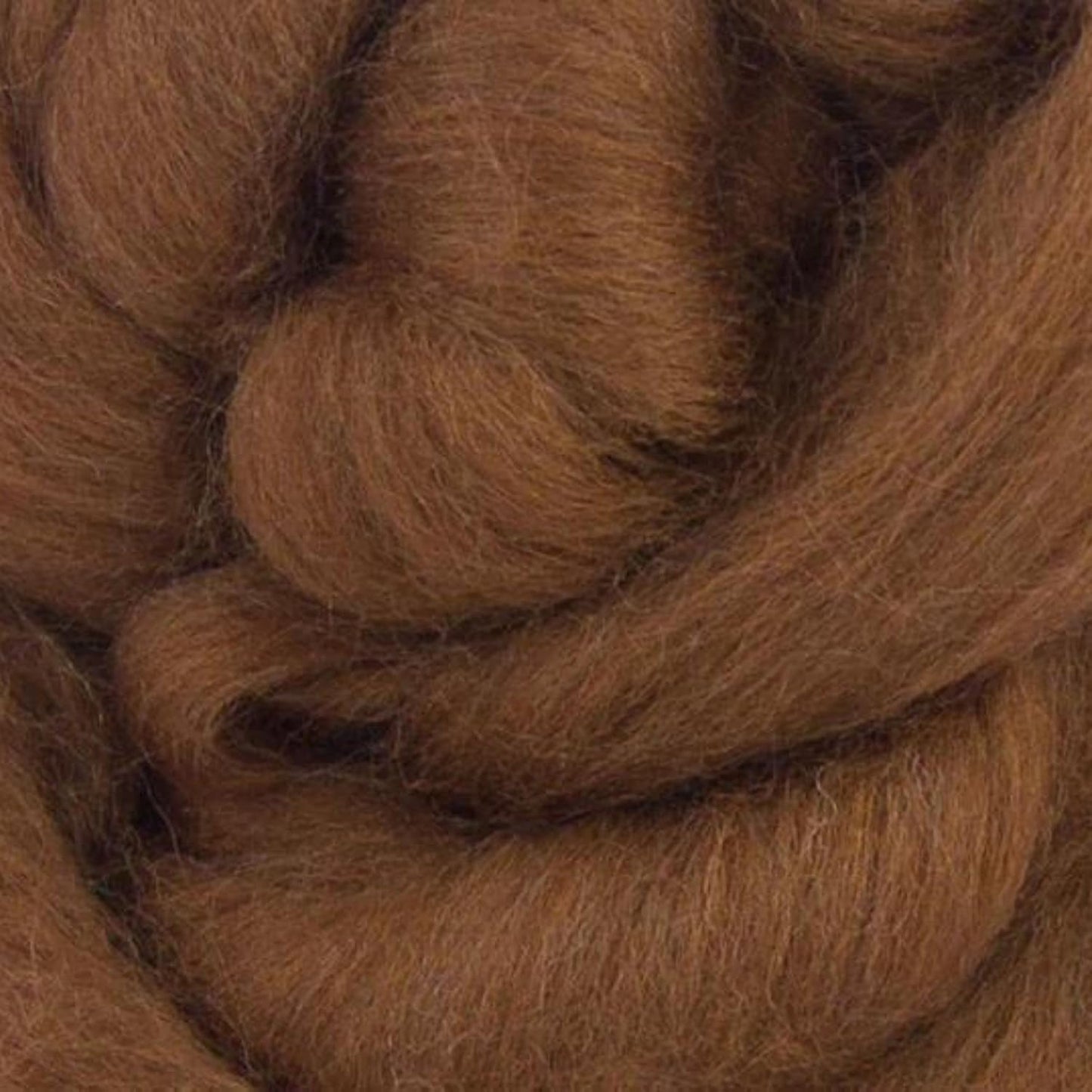 Revolution Fibers Merino Wool Combed Top | 1 lb Premium Wool Roving | 22 Micron, Best Merino Wool for Spinning, Tapestry, Needle Felting, Big Yarn Roving and Wall Hangings (Chocolate)