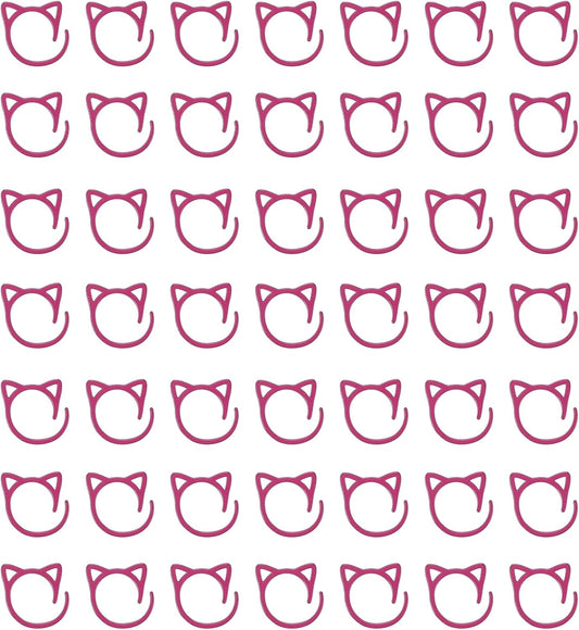 uxcell 50pcs Stitch Markers, Spiral Stitch Markers Crochet Needle Clip Counter Knit Ring Crochet Locking Sewing Accessories for DIY Handcraft Knitting and Crocheting, Red