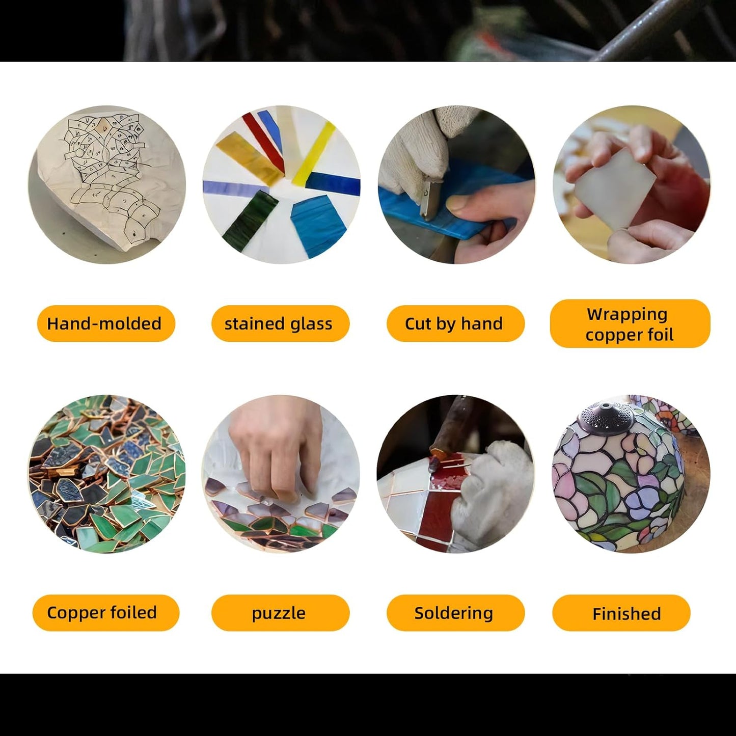 PA0005 Stained Glass Ginkgo Leaf Hanging Panel-10 Wx10 H Window Suncatcher Window Décor Tiffany Style Wall Décor Hanging Art