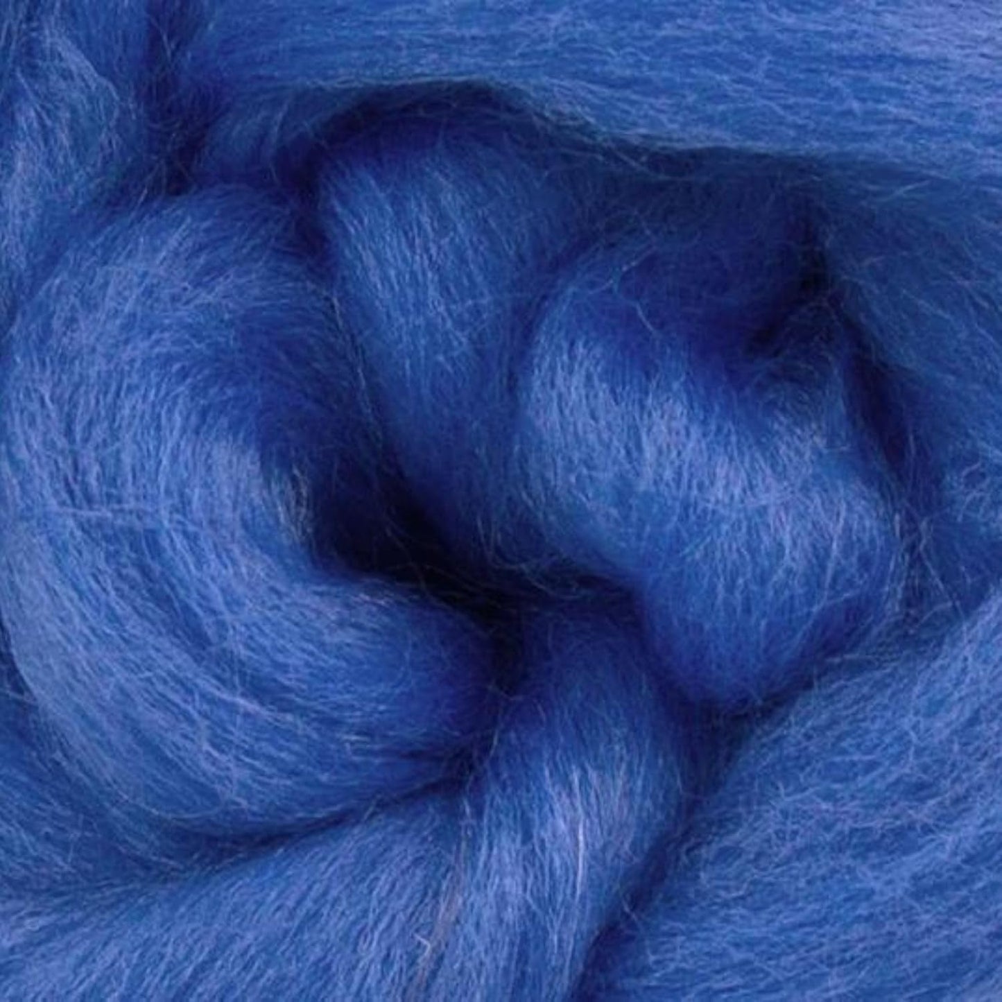 Revolution Fibers Dyed Corriedale Wool | 8 Ounces of Premium Combed Wool Top | 26 Micron, 100% Pure Corriedale Wool Roving, Ethically Sourced (Cornflower Blue)