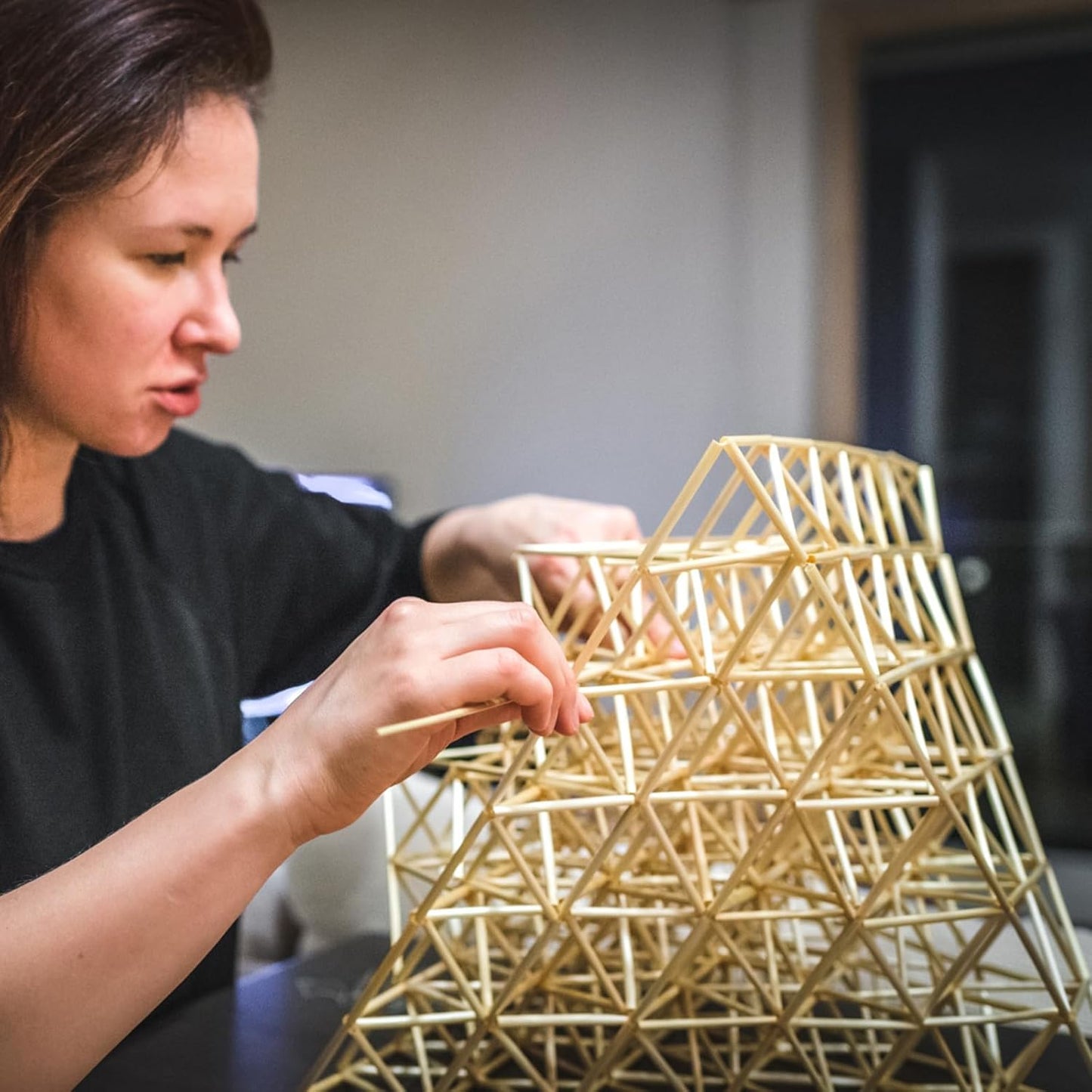 1/4 x 12 Inch 50 PCS Square Dowel Rods Wood Sticks Wooden Dowel Rods Unfinished Bamboo Sticks - for Crafts,Home Decor, Model Making and DIYers