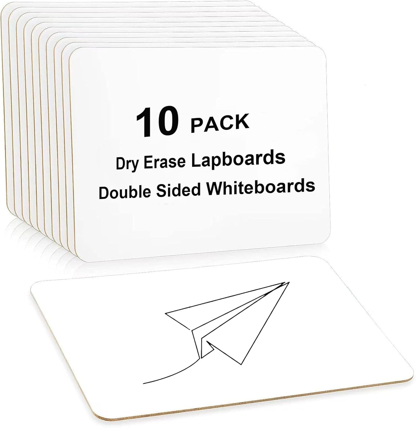 10 Pack Dry Erase Boards, Double-Sided Small White Board for Classroom Student, 9"x12" Portable Dry Erase Board Bulk, Mini Whiteboard for Teacher Classroom Supplies