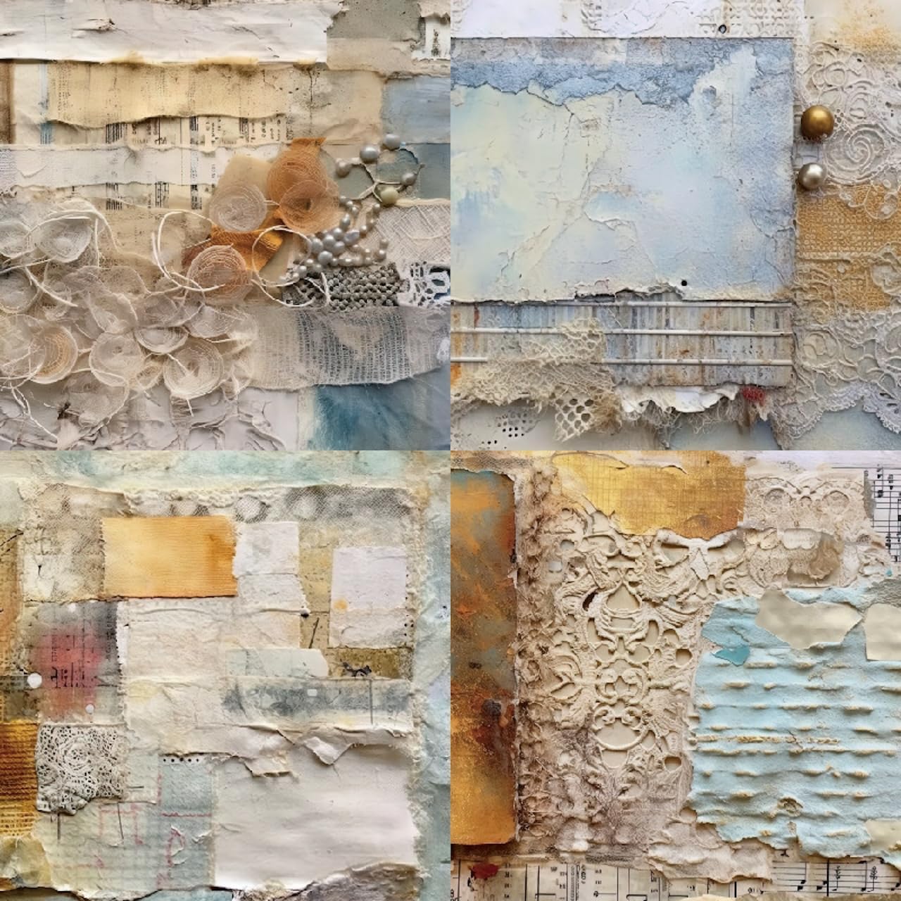 6x6 Single-Sided Scrapbook Paper Pad-Vintage Mixed Media Collection-Decorative Crafting Paper for Scrapbooking, Card Making Art - 24 Sheets