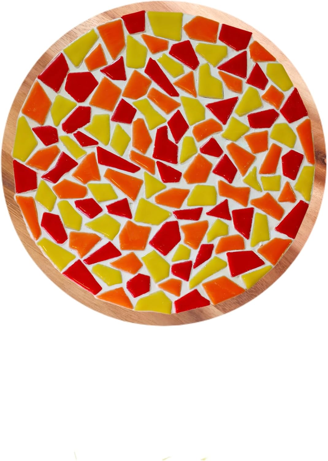 Ceramic Mosaic Tiles for Crafts & Art Projects 200 Grams Vibrant Colors Pieces Fit Together Like a Puzzle Endless Creative Ideas for Mosaic Art DIY Hobbies Small Sizes (Orange)