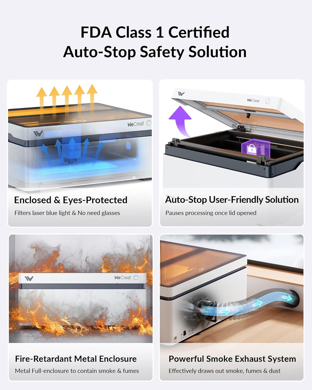 WECREAT Vision 20W Laser Engraver, with Smart HD Camera & Auto-Lifting, Desktop Diode Laser Engraver and Cutter Machine for Beginners Wood Acrylic Metal Leather DIY Gift Making