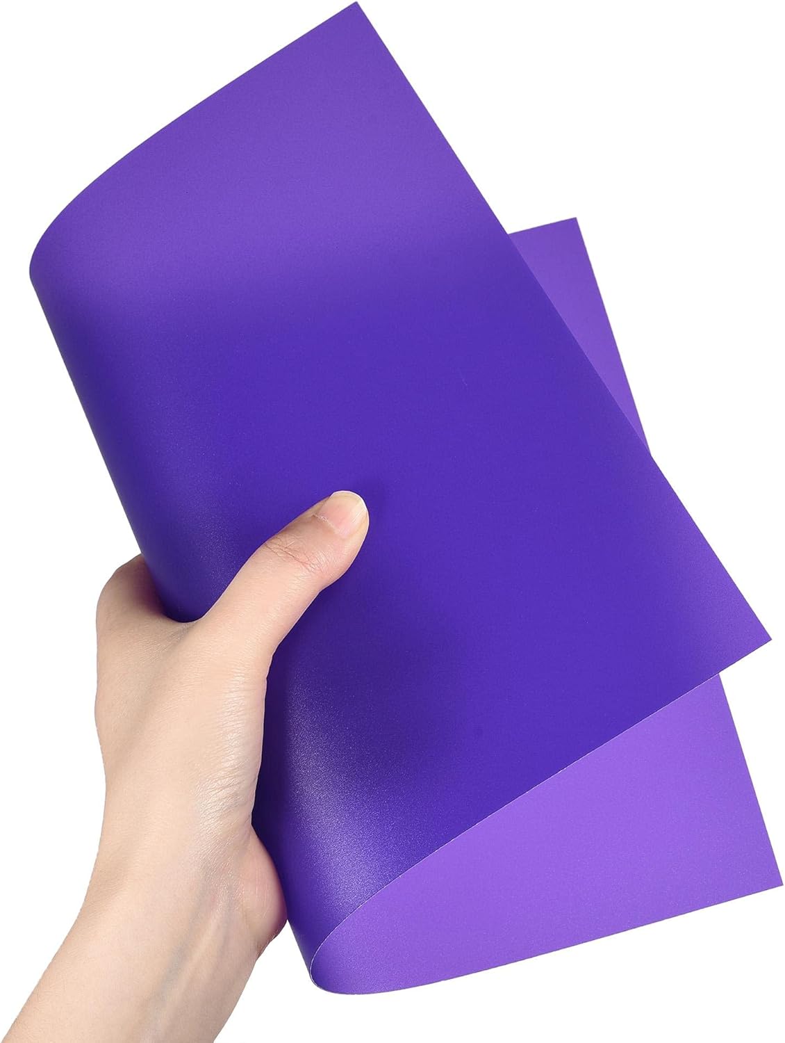 uxcell 4Pcs A4 Gel Light Lighting Filter Overlay Transparent Color Correction Plastic Vinyl PVC Sheets Photography Television Matte Purple,0.5mm