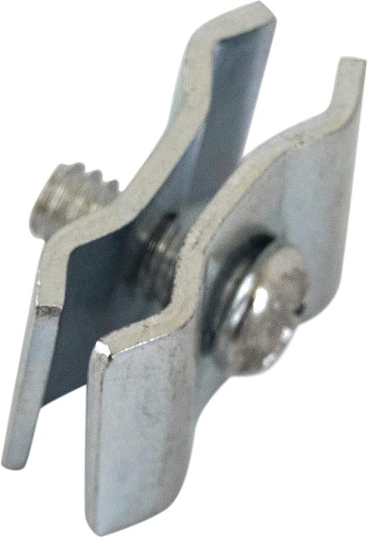 Gridwall Joining Clip Connectors for Grid Panels, Powder-Coated or Chrome Plated Steel (Quantity 20) (20, Chrome)