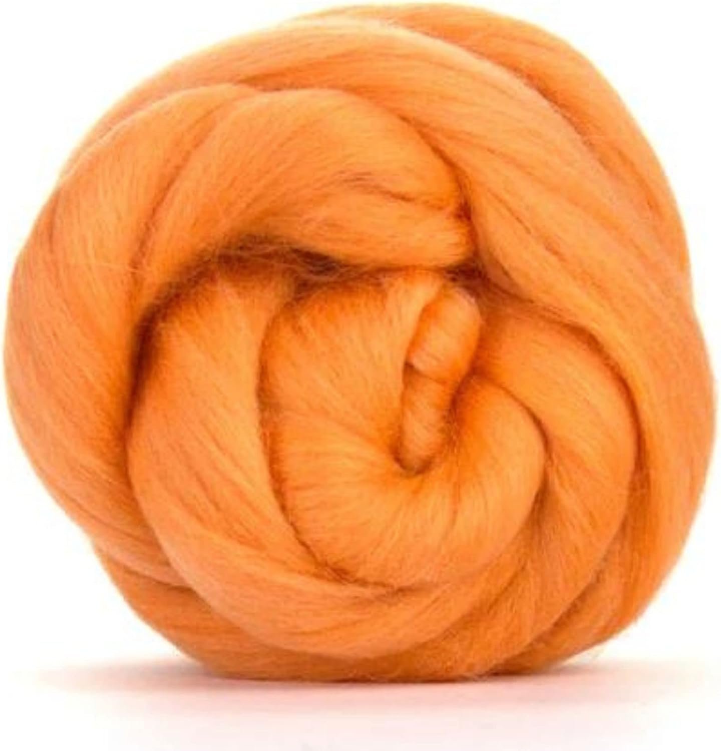 Revolution Fibers Merino Wool Roving | Premium Combed Wool Top | 22 Micron, Perfect for Felting Projects, Spinning, Wall Hangings and Tapestry (Peach)
