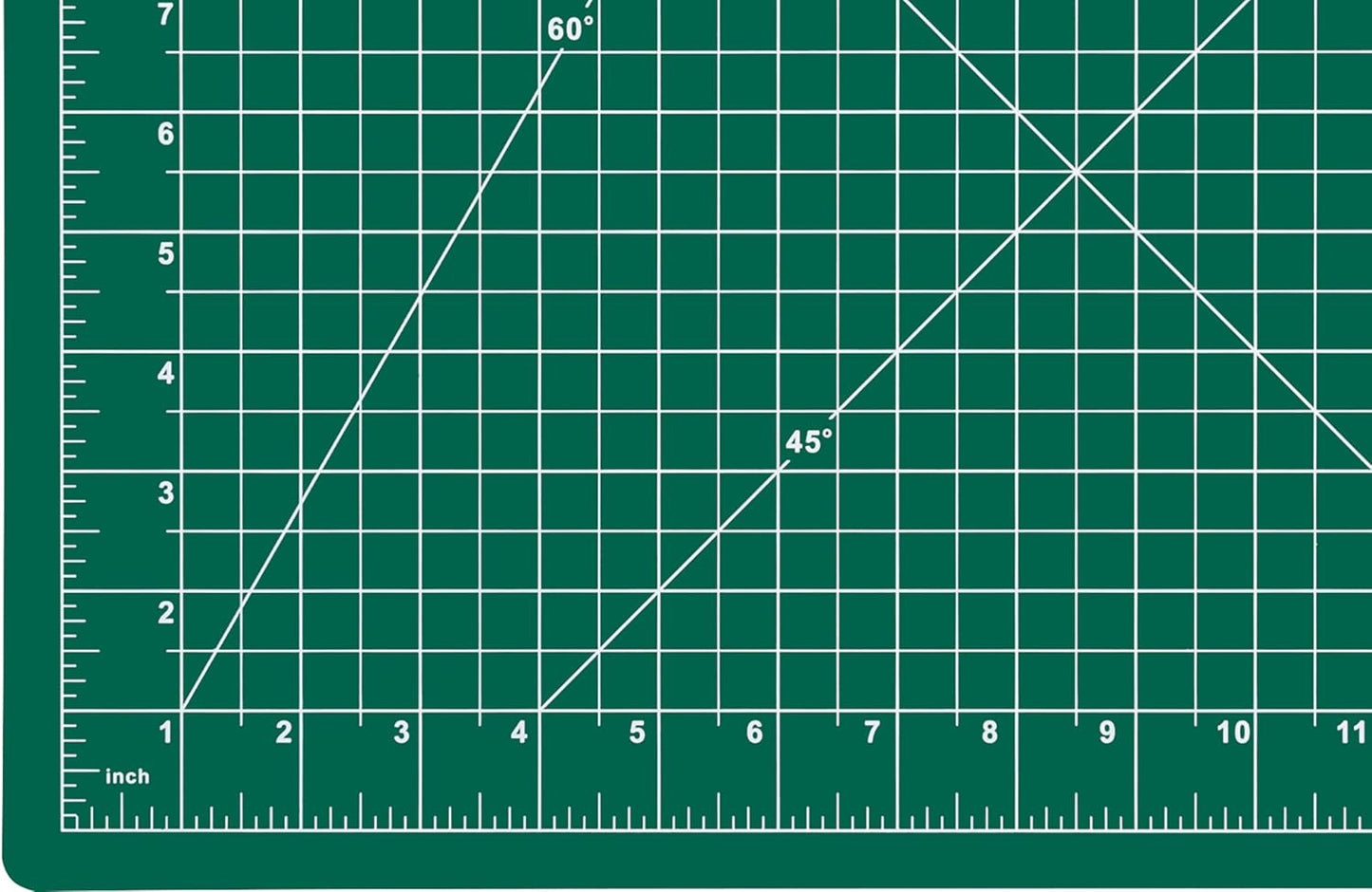 Dahle Vantage 10471 Premium Self-Healing Cutting Mat, 12"x18", 1/2" Grid, 5 Layers for Max Healing, Perfect for Crafts & Sewing, Green