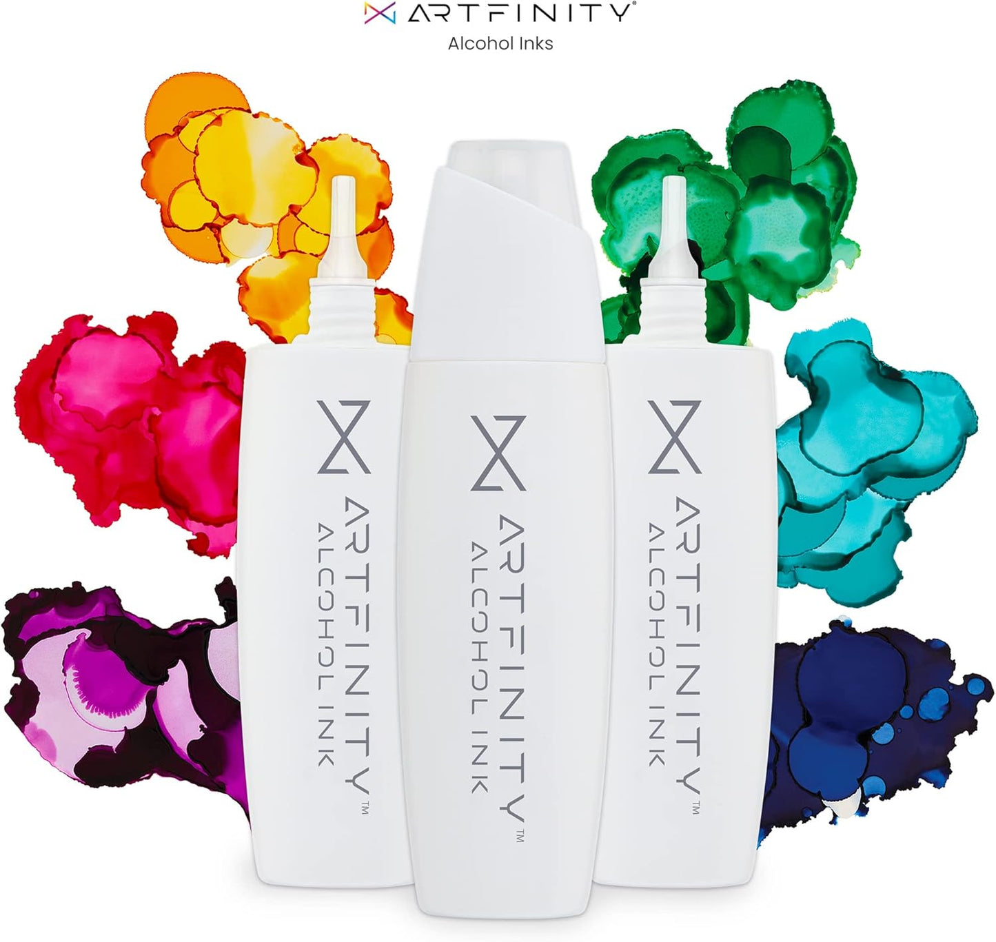 Alcohol Inks 3 Pack - Vibrant, Professional, Dye-Based Alcohol Inks for Artfinity Alcohol Markers, Artists, Drawing, & More! - Poppy Red R1-8