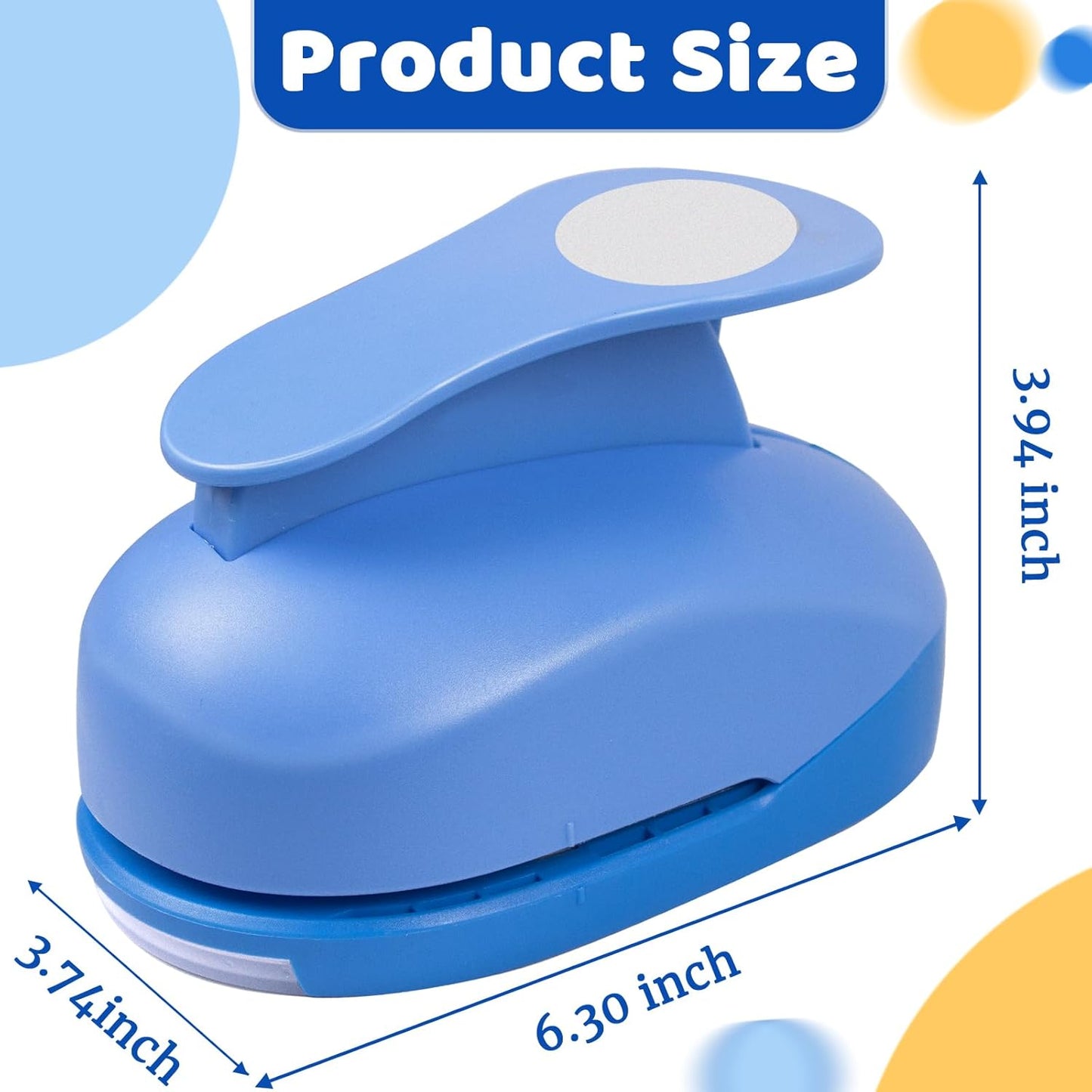 Paper Punch, 3 inch Circle Hole Punches, Circle Paper Puncher, Large CirclePunch, Large Hole Puncher, CirclePunches for Paper Crafts, CraftPunch, Shape HolePunch, 3 inch PaperPunch for Cardstock