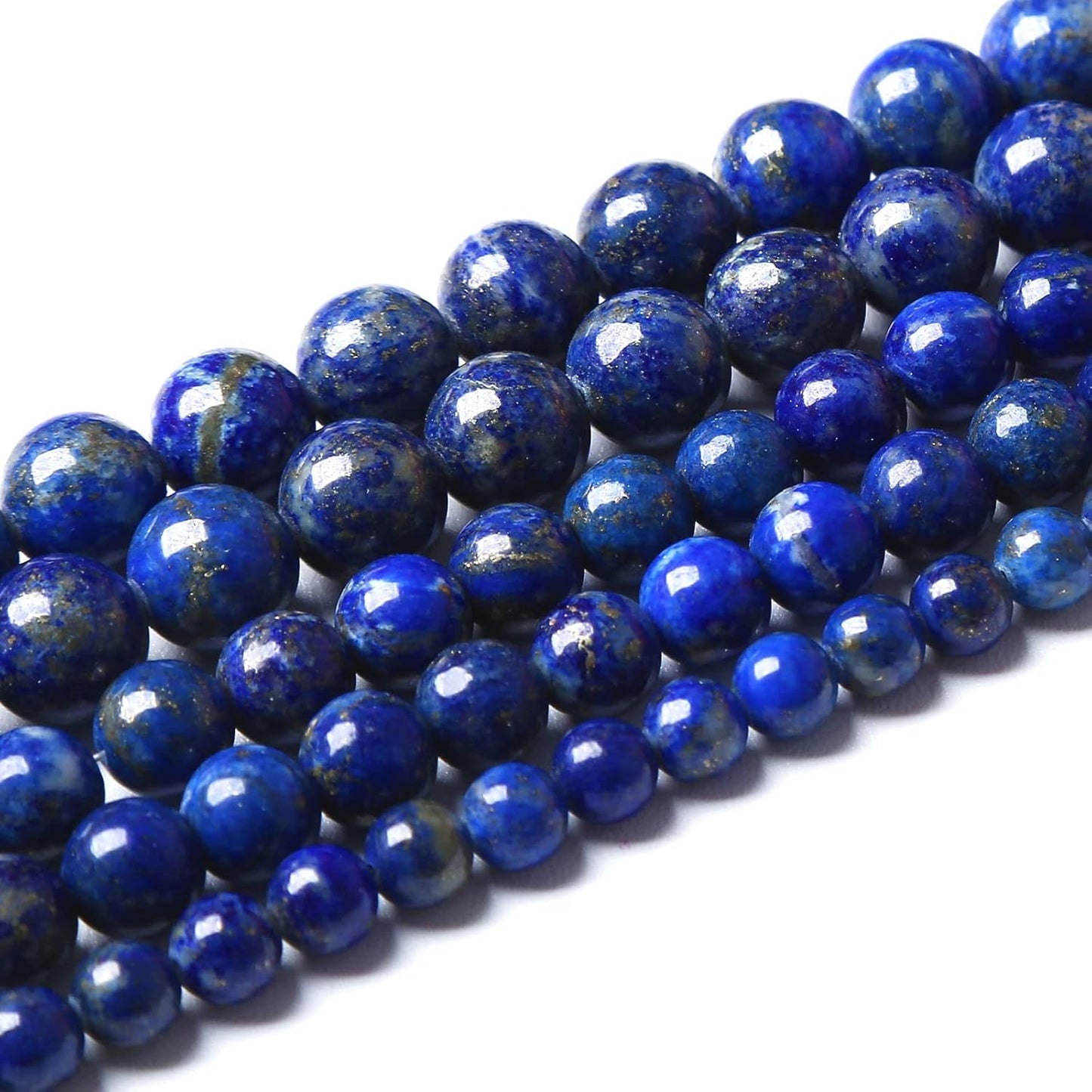 AAA+ Natural Lapis Lazuli Gemstone Beads 10mm 37PCS Round Loose Stone Beads for Jewelry Making DIY Bracelets Necklace Earrings