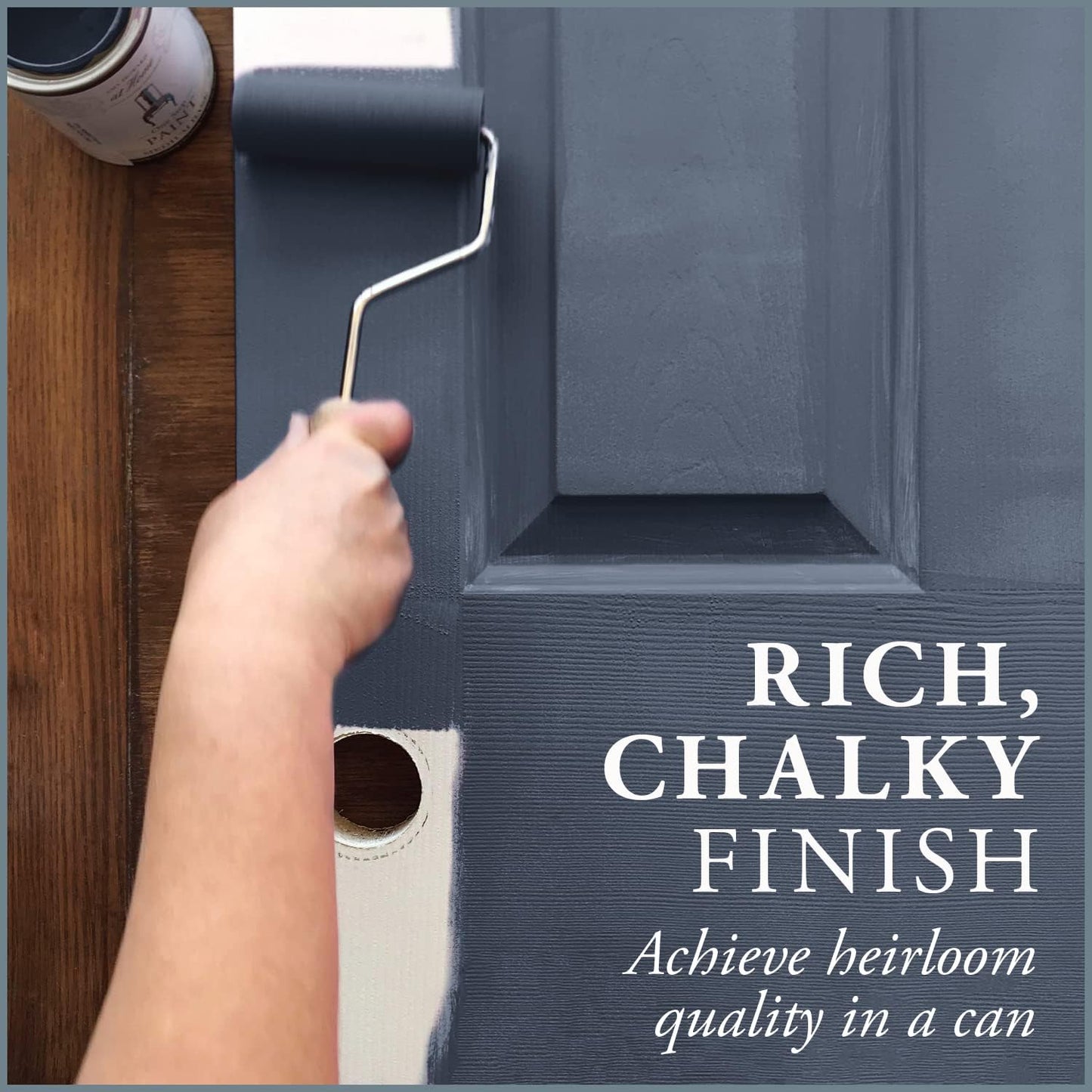 AMY HOWARD AT HOME Chalk-Based One Step Paint for Furniture, Cabinetry, Decor, Finish, and More | No Stripping, Sanding, or Priming | Medium Base | 32 Ounce | Lakai Blue