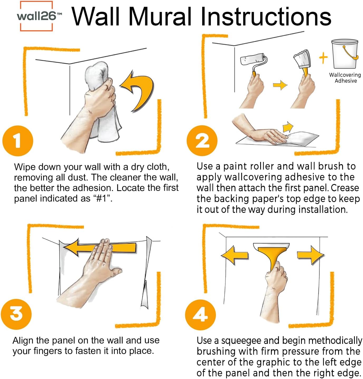 wall26 Wall Sticker/Wall Mural Metal Background, Not Peel and Stick, Non-Woven Wallpaper Decorative for Bedroom, Living Room, Office - 132x192 inches