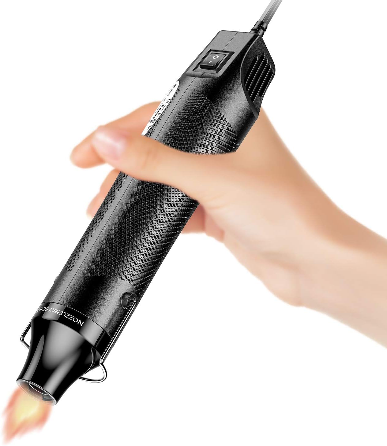 Heat Gun, Uptdae Version 110V 300W Mini Handheld Hot Air Gun with 6.6ft Cable, Portable Heat Gun For Crafting, Embossing, Shrink Wrapping PVC, Drying Paint, Clay, Rubber Stamp