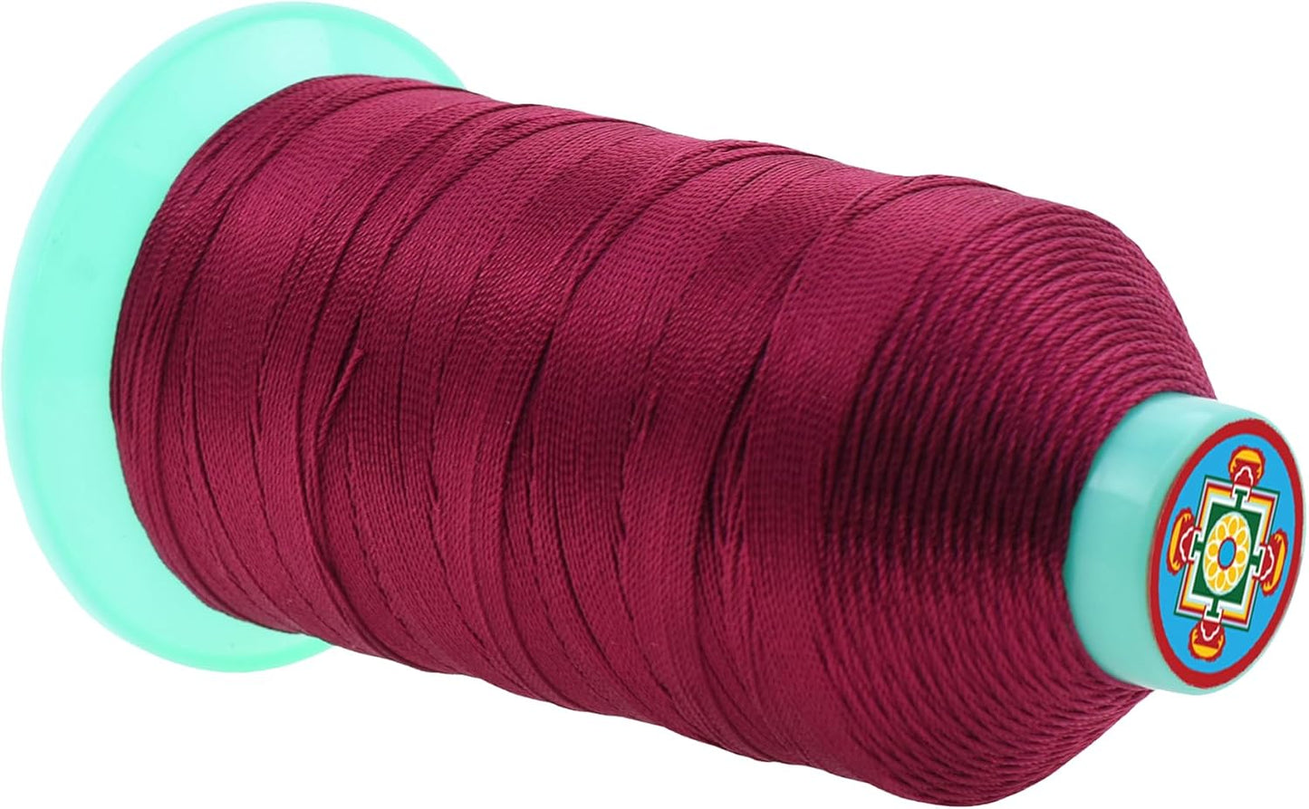 Mandala Crafts Bonded Nylon Thread Wine Heavy Duty Sewing Threads - 800 YDs Size 207 630D T210 Tex 210 Thread for Leather Jeans Weaving Outdoor Marine Upholstery Threads