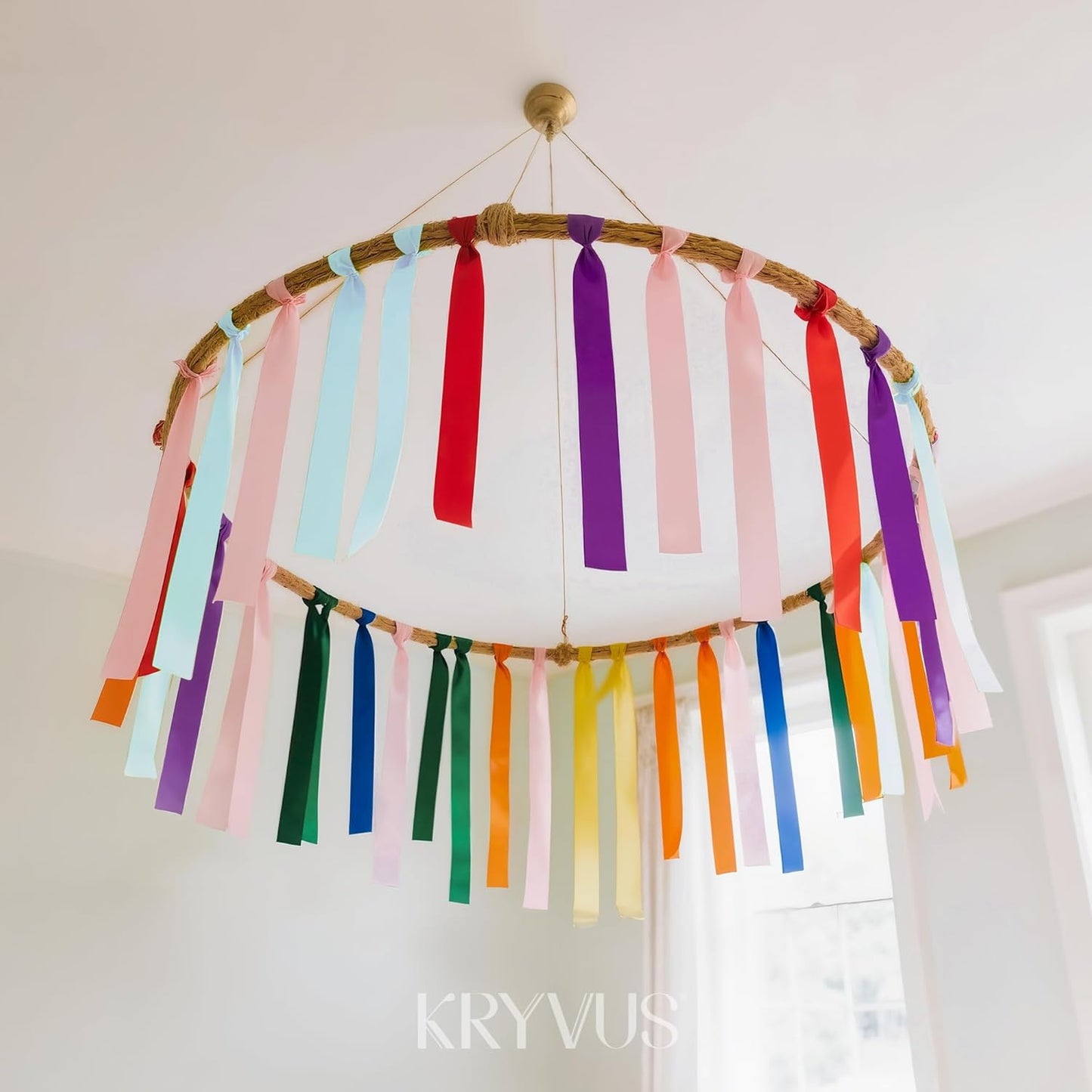 Double-Faced Rainbow Satin Ribbon Set – 12 Colors, 3/8 Inch x 5 Yards Rolls, 60 Yards Total Colorful Ribbons for Gift Wrapping, Hair Bows, Wedding & Party Decorations, DIY Crafts