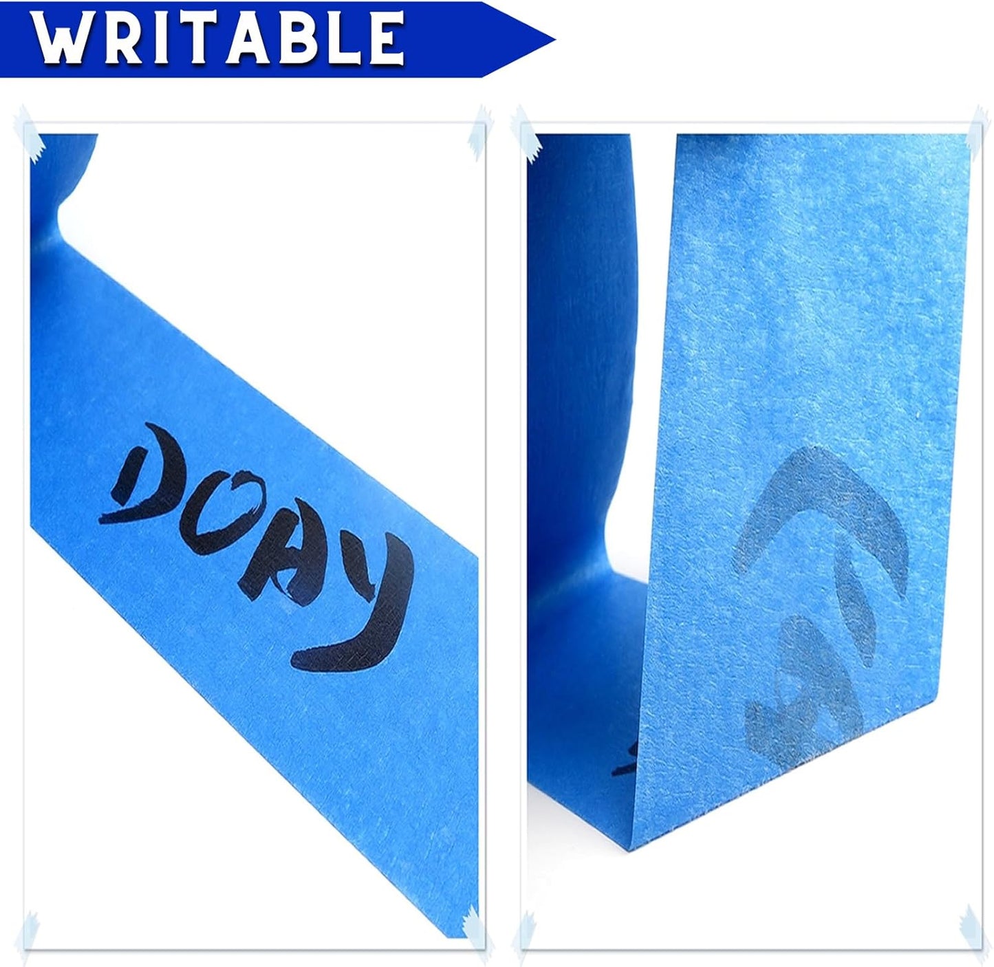 5 Rolls Pinstripe Tape - Masking Tape 1/16", 1/8", 1/4", 1/2", 3/4" - Thin Painters Masking Automotive Tape for DIY, Car, Auto, Paint, Art, Tumblers (Blue)