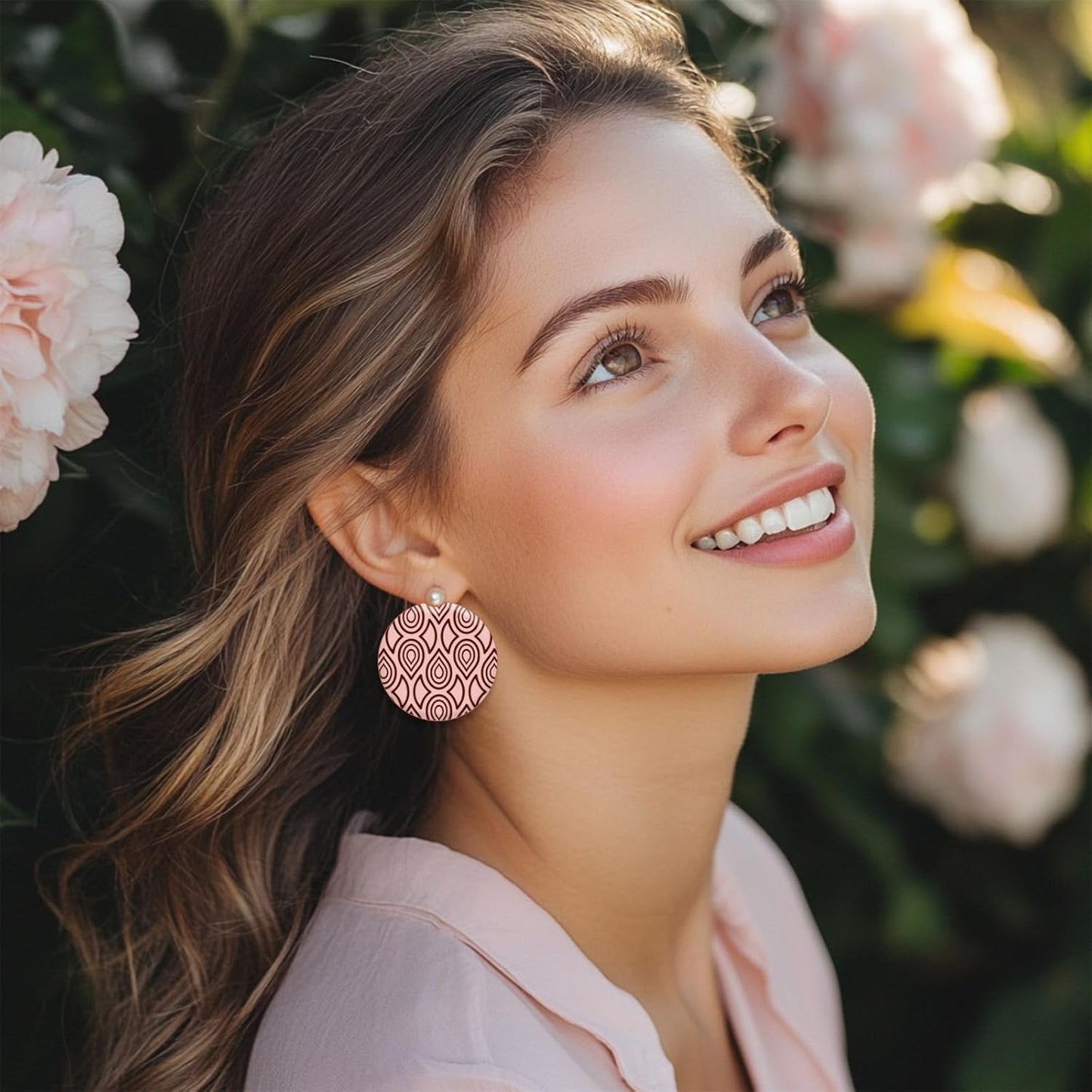 CHGCRAFT Teardrop Polymer Clay Texture Sheets Repeating Seamless Pattern Silicone Texture Stamp Line Art Modeling Pattern Pad for Jewelry and Clay Earrings Tools, 5.5x5.5 inch