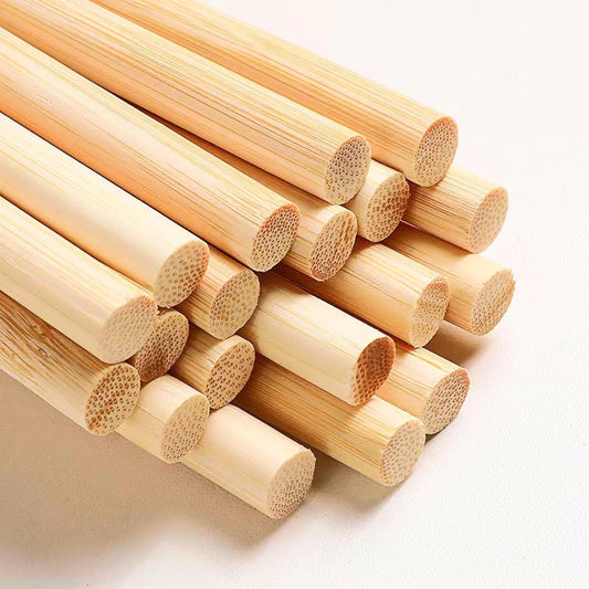 1/4 x 24 Inch 10 PCS Dowel Rods Wood Sticks Wooden Dowel Rods Unfinished Bamboo Sticks - for Crafts,Home Decor, Model Making and DIYers