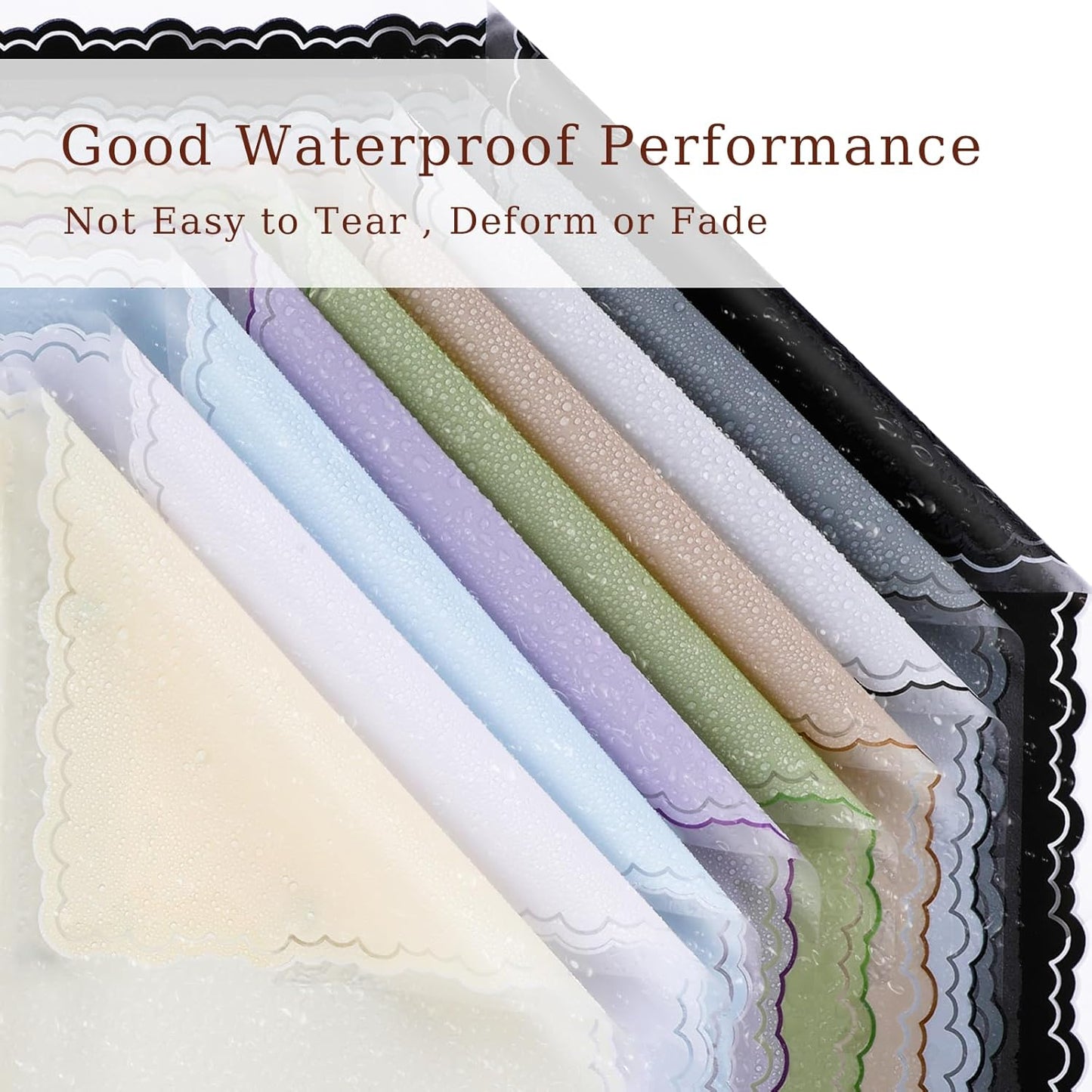 FUHITIM 20 Sheets Flower Wrapping Paper - Waterproof Floral Bouquet Wrapping Paper, Florist Supplies Packaging Paper for Wedding Birthday Gift DIY Crafts (Green)