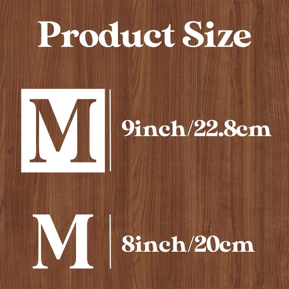9inch Alphabet Stencils for Painting Reusable Letter Stencils Large Letters Drawing Templates for Art Crafts Holiday Decor