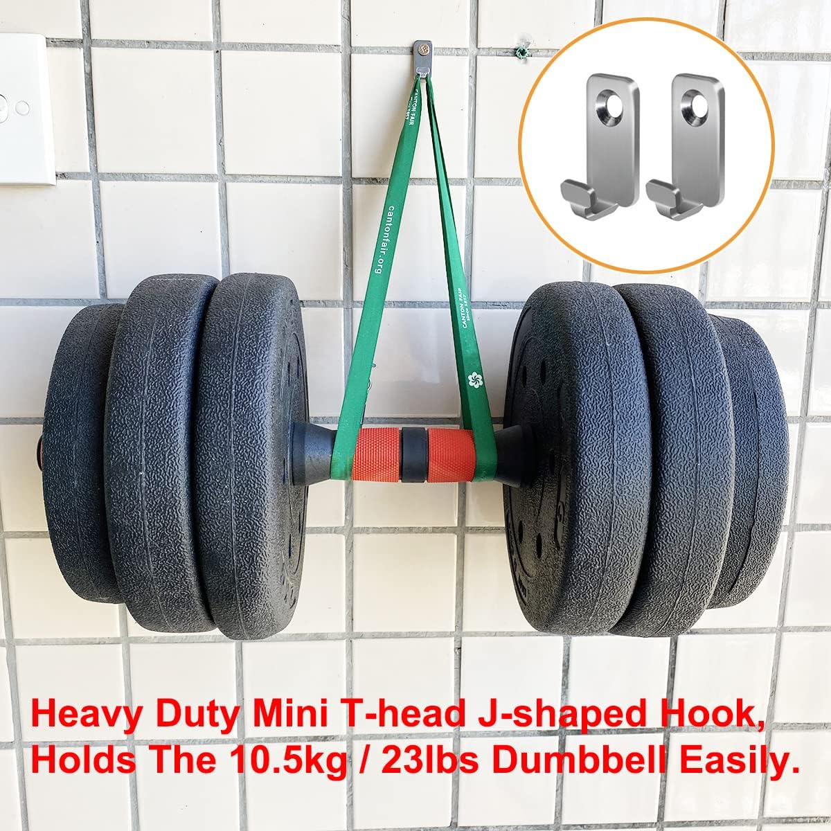 10pcs Heavy Duty T-Head J-Shaped Hangers 304 Stainless Steel Wall Mounted Mini Wall Hooks Hanger for Mirror Picture Frames Hanging Wire/D Rings/Keyhole Hangers