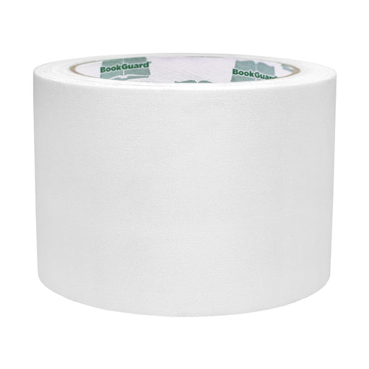 BookGuard 3 inch Premium Bookbinding Repair Cloth Tape, 15 Yard Roll, White