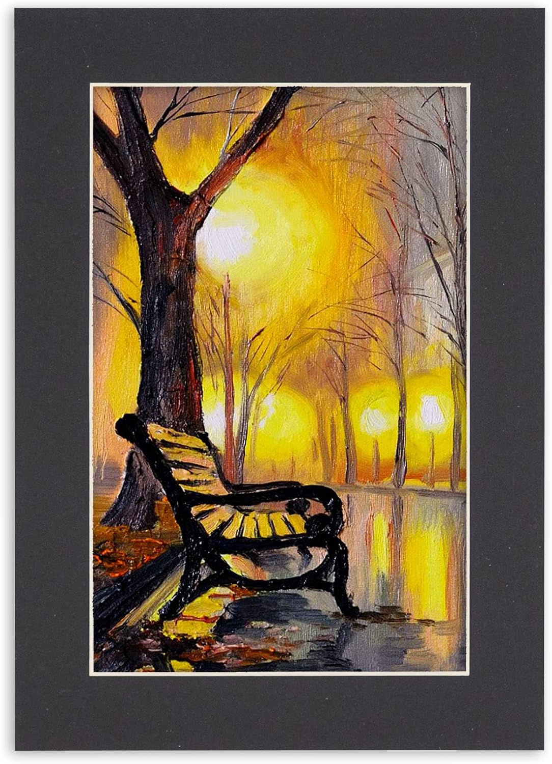 8x10 Mat Bevel Cut for 5.5x8.5 Photos - Acid Free Black Precut Matboard With Backing Board and Crystal Clear, Self Seal Photo Mat Bag - For Pictures, Photos, Framing - 4-ply Thickness