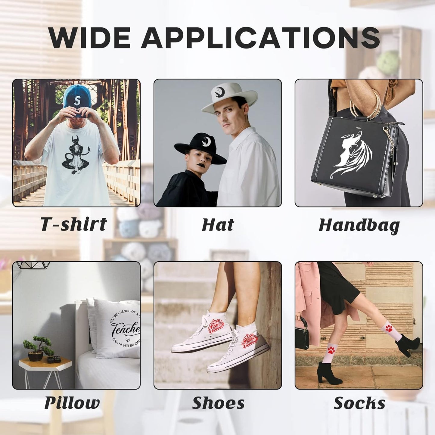 HTVRONT HTV Vinyl Rolls Black White and Red Heat Transfer Vinyl, 12" x 8 FT Black White and Red Iron on Vinyl for Shirt, Easy to Cut & Weed for Heat Vinyl Design