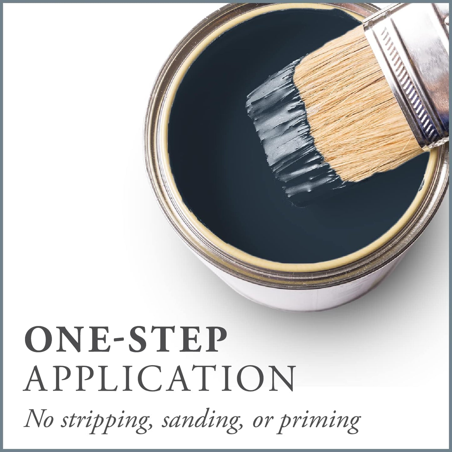 AMY HOWARD AT HOME Chalk-Based One Step Paint for Furniture, Cabinetry, Decor, Finish, and More | No Stripping, Sanding, or Priming | Dark Base | 16 Ounce | Lady Singing Blues