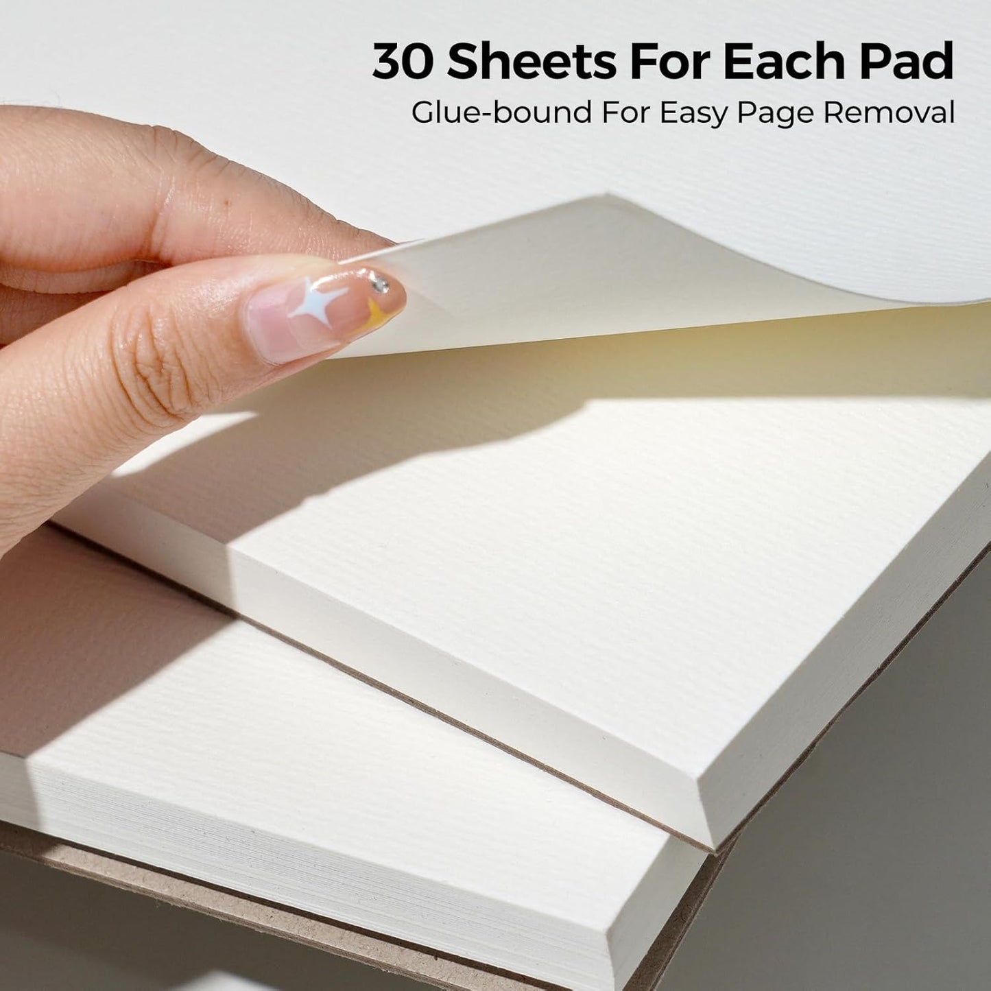 Funto Watercolor Paper Pads, 9x12, 140lb/300gsm, 30 Sheets Each, Cold Pressed, Acid-Free Heavyweight Art Paper for Painting, Drawing