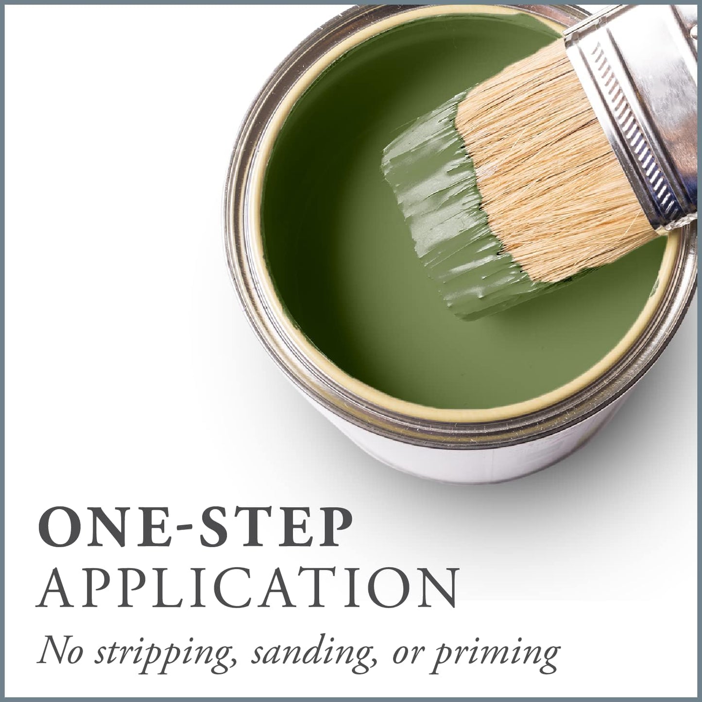 AMY HOWARD AT HOME Chalk-Based One Step Paint for Furniture, Cabinetry, Decor, Finish, and More | No Stripping, Sanding, or Priming | Medium Base | 16 Ounce | Dunavant Green