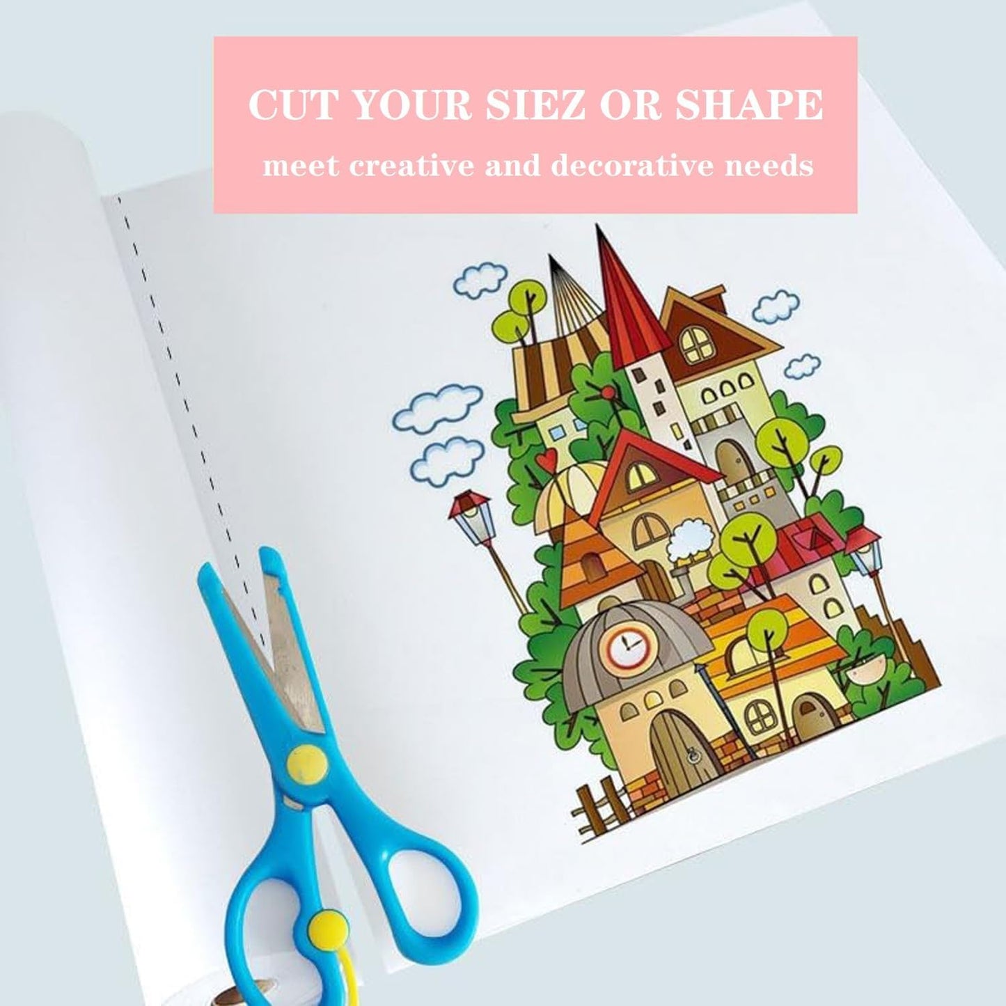 White Wrapping Paper Roll 24"x 1200" Craft Paper Roll for Drawing Painting Art Supplies, White Paper for Easel Poster Bulletin Board, Kraft Paper Roll for Packing Moving, Gift Wrapping