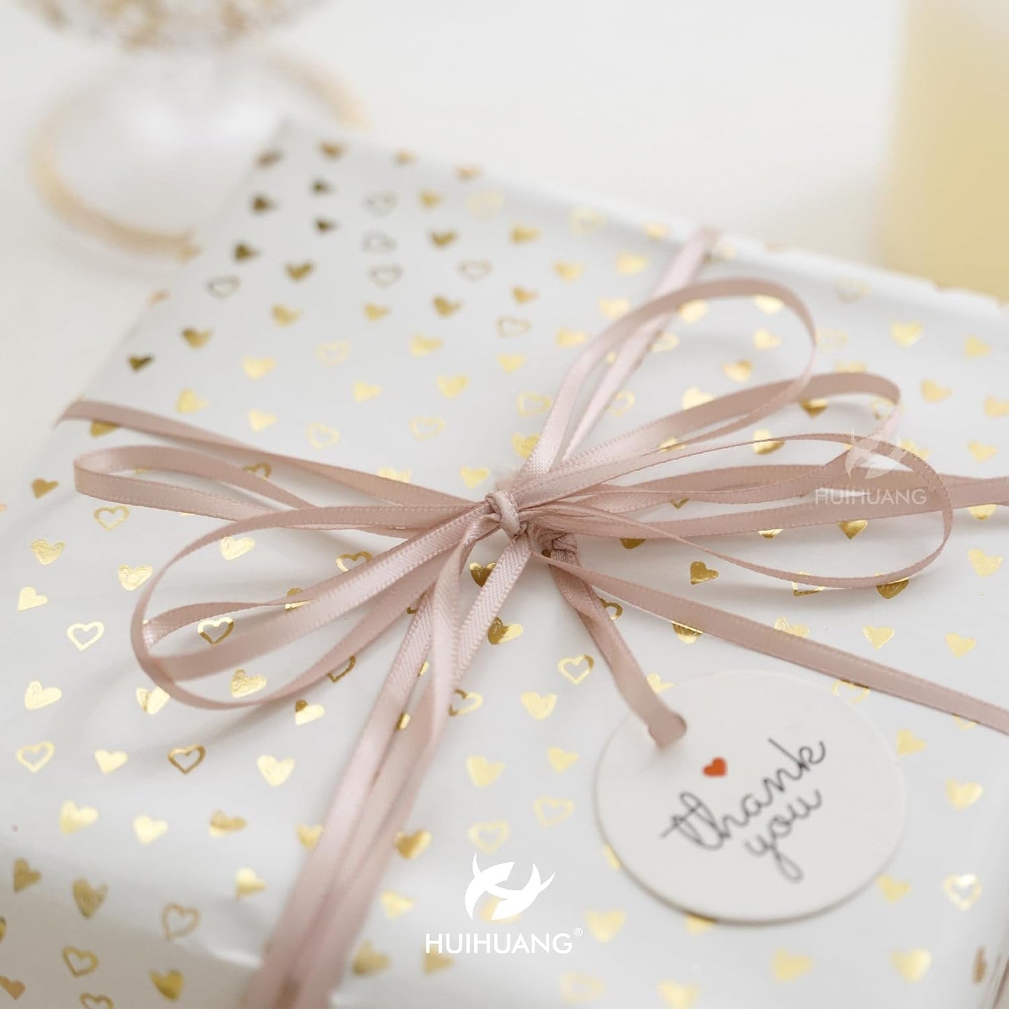 HUIHUANG Solid Color Satin Ribbon 1/8 inch x 100 Yards Roll Ribbon Double Faced for Crafts Gift Wrapping DIY Bows Wedding Invitation Card (Dusty Rose)