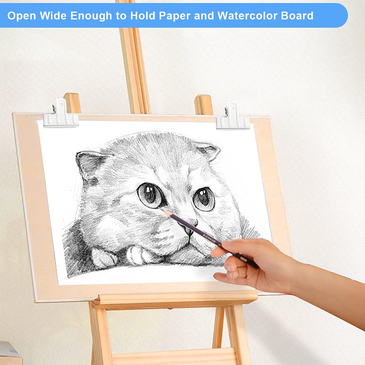 Coideal White Bull Clips Thickened - 10 Pack 3 Inch Long Large Metal Binder Paper Clips Clamps for Food Bags, Office & Home Kitchen (77 mm)