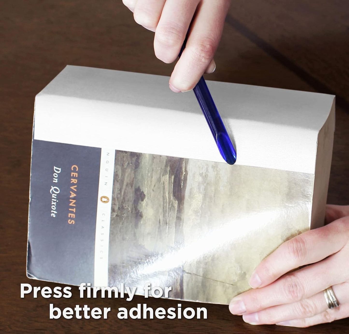 BookGuard 4 inch Premium Bookbinding Repair Cloth Tape, 15 Yard Roll, White