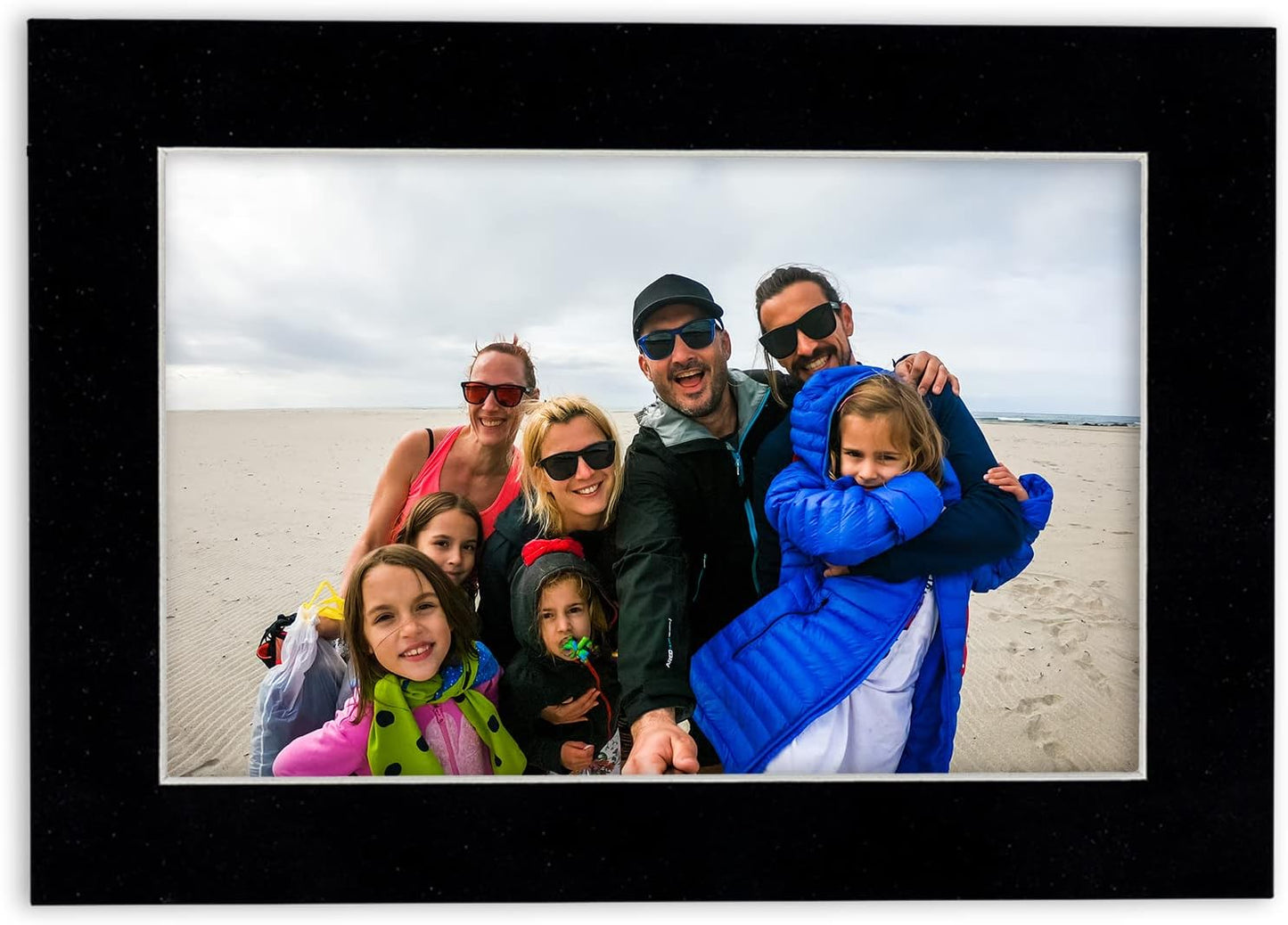 Pack of Ten Acid Free 11x14 Mats Bevel Cut for 8.5x11 Photos - Black Suede Precut Matboards With Backing Boards and Self Seal Photo Mat Bags For Pictures, Photos, Framing - 4-ply Thickness