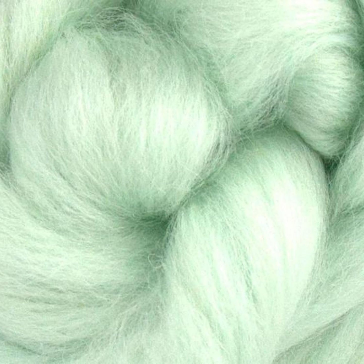 Revolution Fibers Dyed Corriedale Wool | 8 Ounces of Premium Combed Wool Top | 26 Micron, 100% Pure Corriedale Wool Roving, Ethically Sourced (Peppermint Green)
