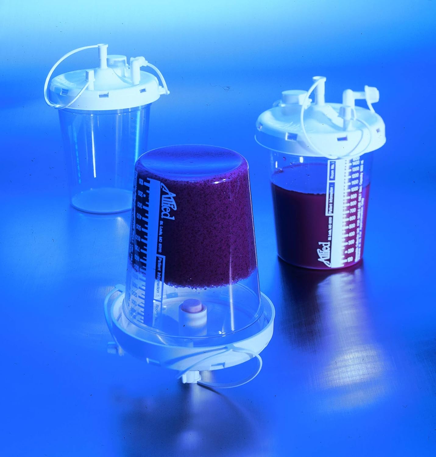 DiSorb Suction Canister Sterilizer Absorbent Powder - Absorbs Bodily Fluids & Blood - For Hospitals, Health Care Facilities, Veterinary Clinics - EPA Approved Solidifier - 2000cc -100 Bottles Per Case