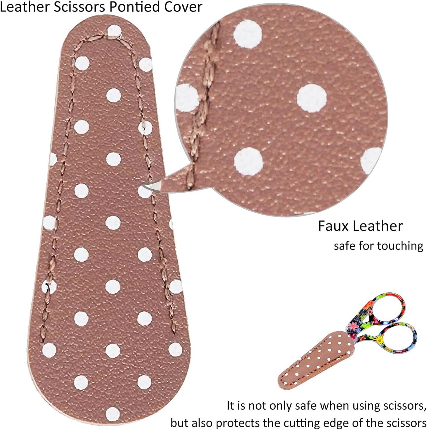 BIHRTC 3.6 Inch Bird Sewing Scissors Sewing Embroidery Scissors with Case Small Stainless Steel Sharp Pointed Tip for Household Office Home Needlework DIY Art Handcraft Tool