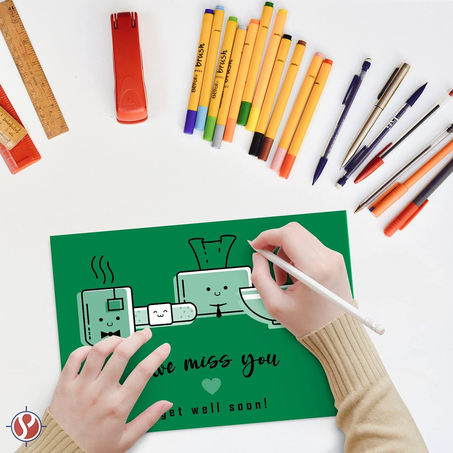 8.5 x 11" Green Color Paper Smooth, for School, Office & Home Supplies, Holiday Crafting, Arts & Crafts | Acid & Lignin Free | Regular 20lb Paper - 100 Sheets