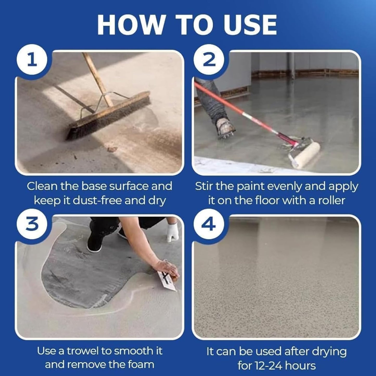 Epoxy Floor Paint, Epoxy Colored Sand Floor Paint, High-Gloss Marble Effect Self-Leveling Coating, Waterproof, Non-Slip, Ultra-Durable for Garage, Basement, Wood Floors (Green,8.8Ib)